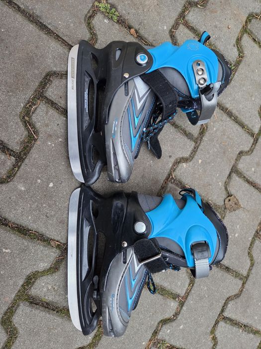 Łyżwy chłopięce niebieskie