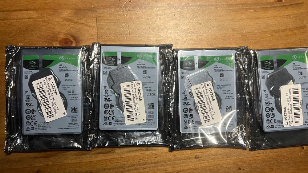 Dyski Seagate BarraCuda 1TB i 4TB 2,5" – NOWE