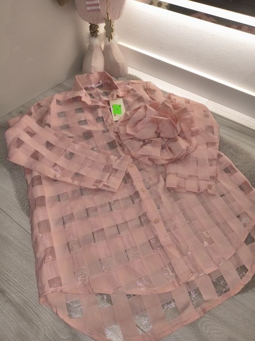 Koszula damska oversize z odpinaną aplikacją