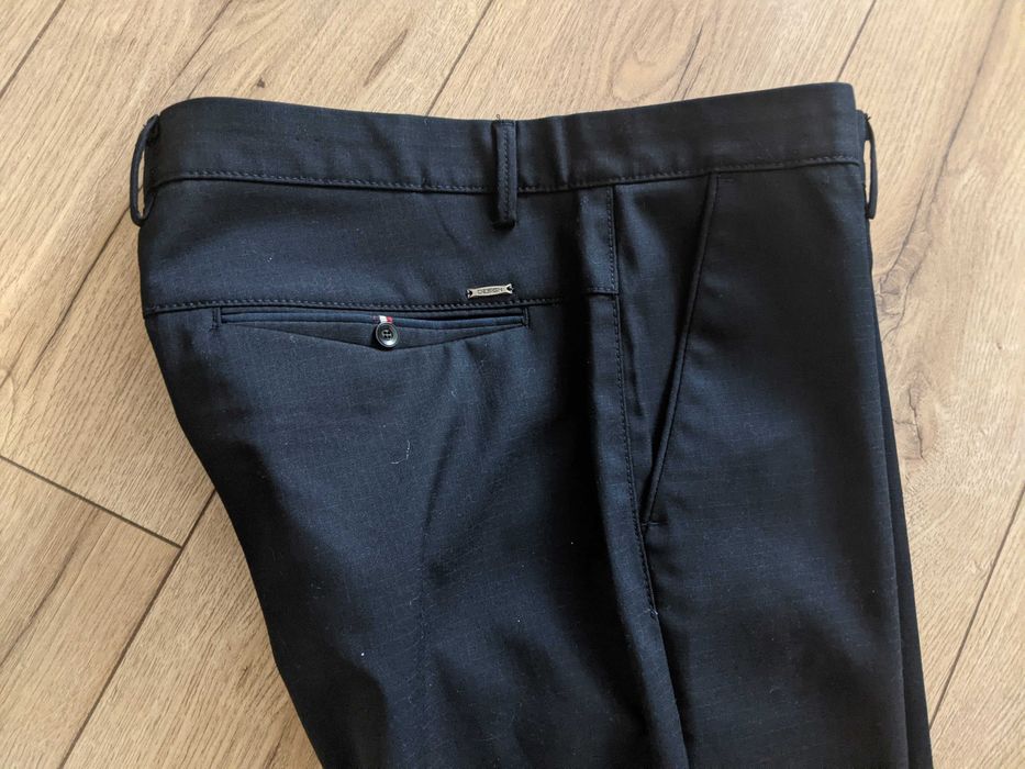 Spodnie męskie 37/34 elastyczne Discrete eleganckie pas94