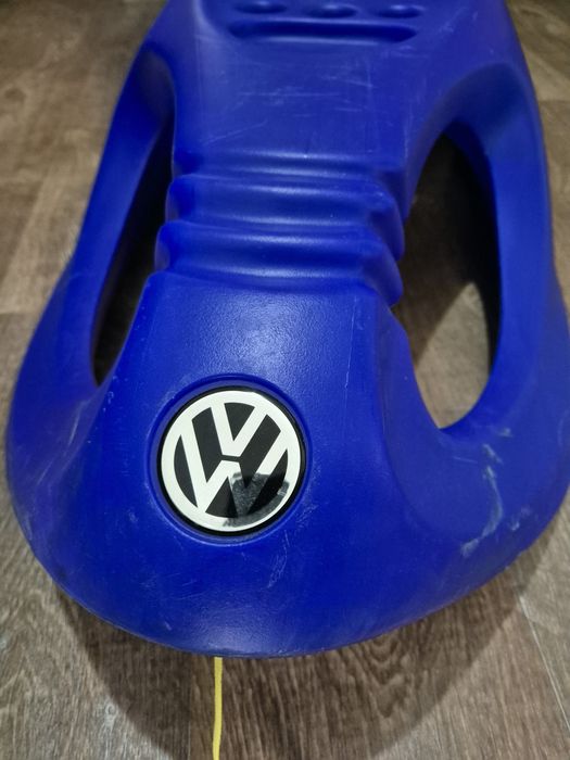 Санки, сани, volkswagen сині з спинкою, що знімається