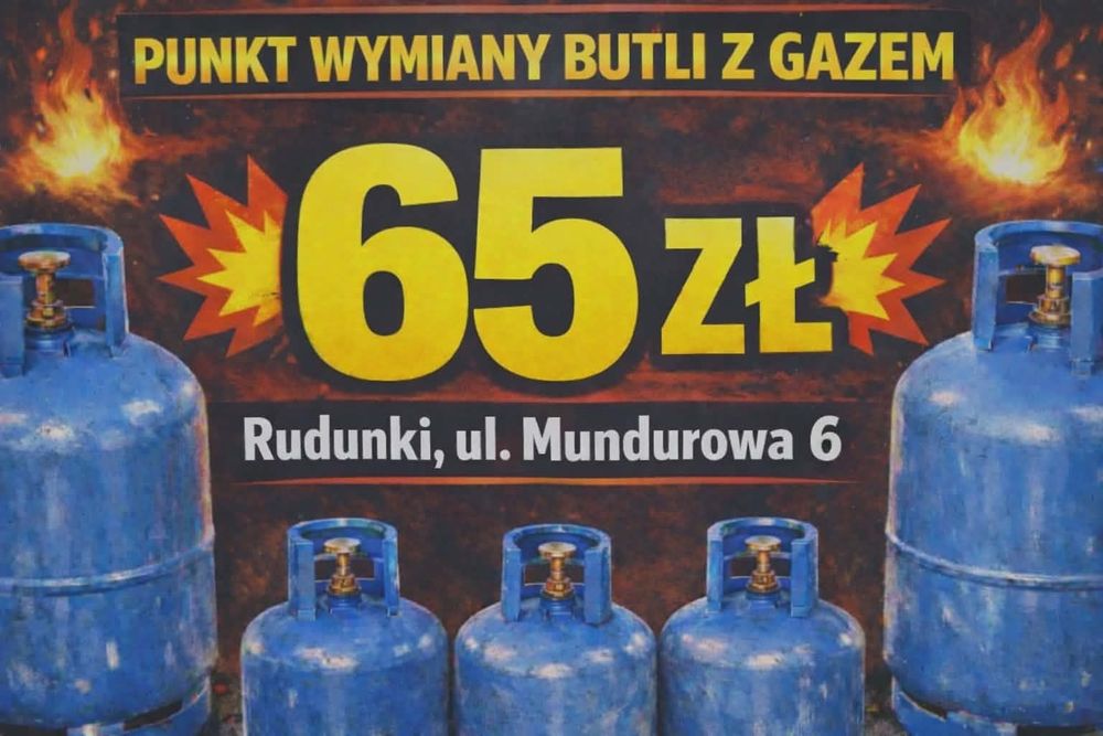 Punkt wymiany butli z gazem