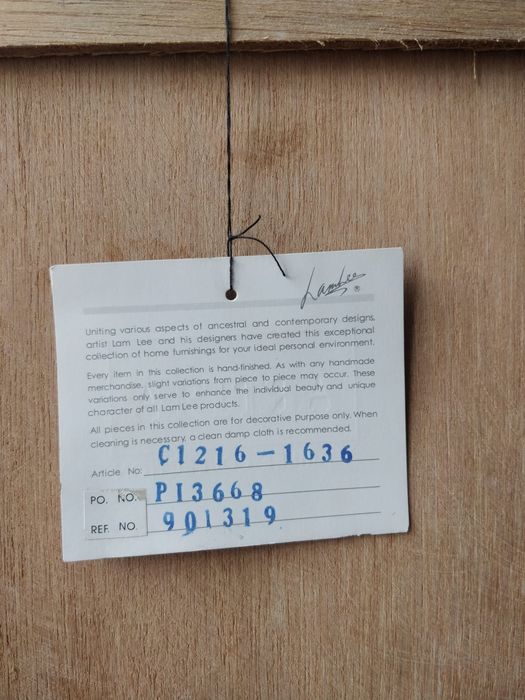 Quadros/ ​Díptico / Par de Painéis de Parede Lam Lee Group (Original) – Arte Floral e Folha de Prata