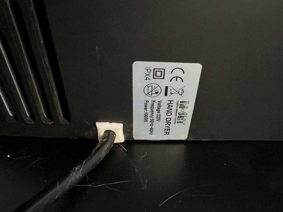 Secador de Mãos 1000w