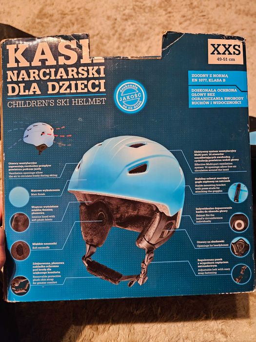 Kask narty łyżwy