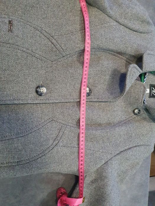 Płaszcz długi szary