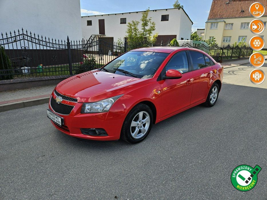 Chevrolet Cruze Opłacony Zdrowy Zadbany Klima Alu Navi Android 1 WŁ Po Serwisie