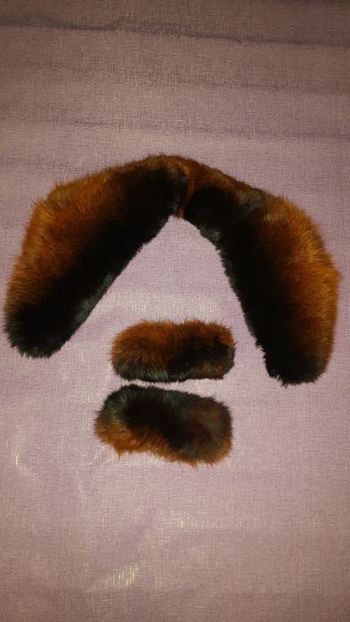 Мех на воротник натуральный песец