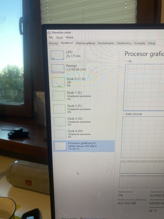 Komputer Lenovo 18 GB RAM, Geforce 1050ti