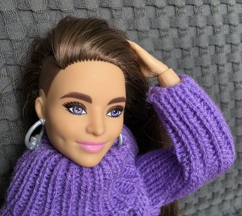 Сучасна модна Барбі з виголеною скронею. Екстра 9 Barbie Extra Doll + сумочка