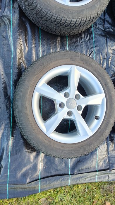 Alufelgi Audi 5x112 16 ,A3 8V , opony zimowe ,205/55/16 , ET43, 6.5J