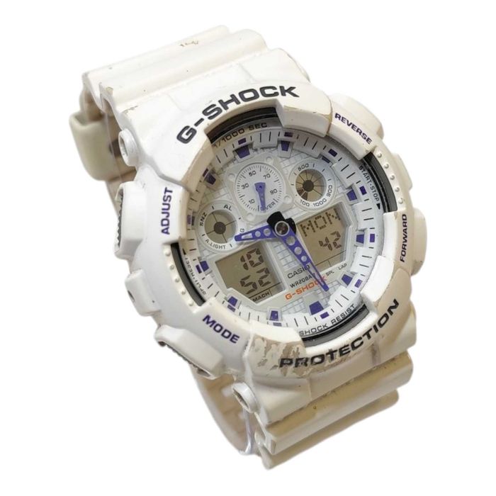 Zegarek Casio G-shock Resist GA-100A 5081 Biały