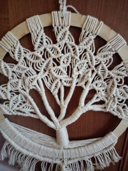 Drzewko ze sznurka makrama
