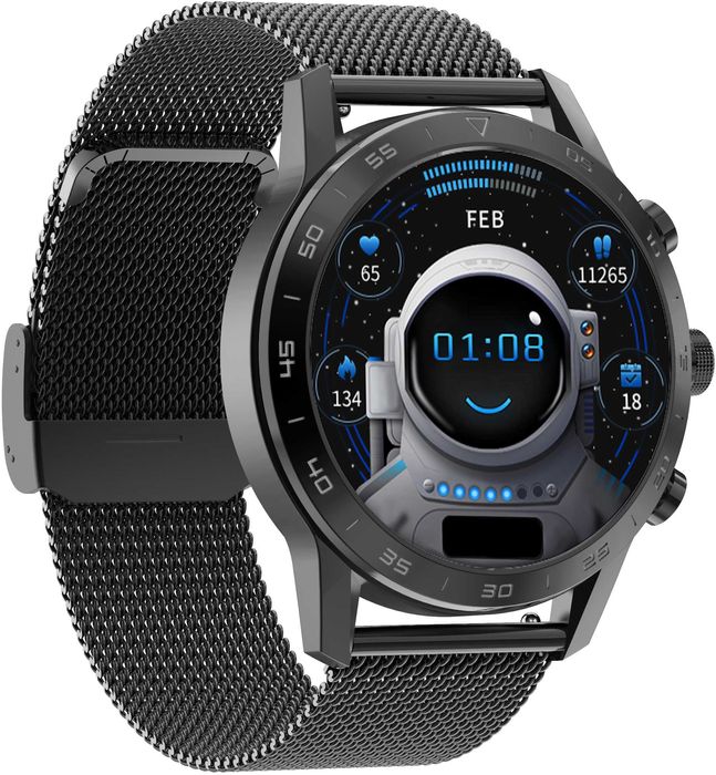 UNIWERSALNY METALOWY PASEK do zegarka smartwatcha 22mm teleskopy mesh