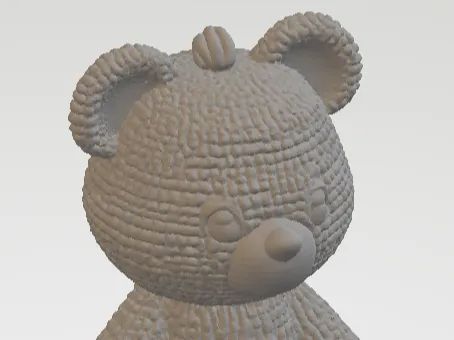 Urso de Peluche Tricotado Decorativo