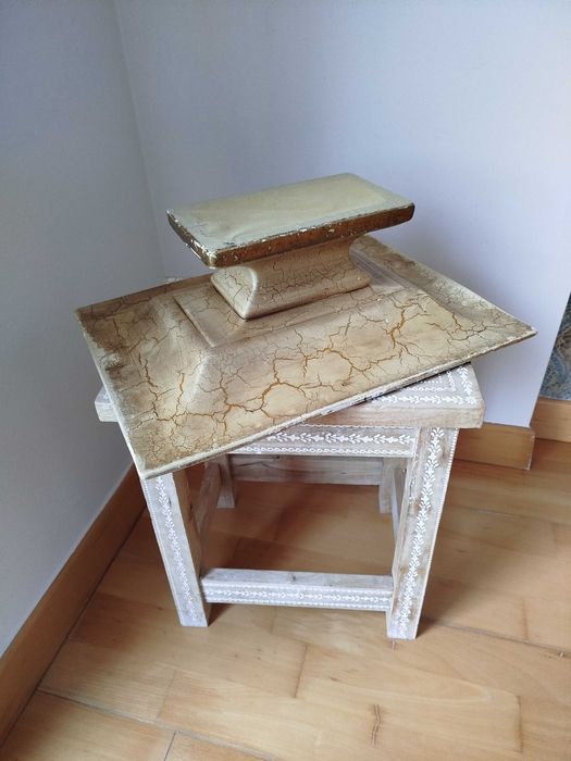 Antigo e elegante Centro de Mesa/Fruteiro