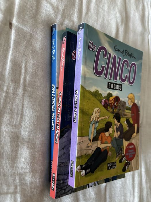 Livro Os Cinco na casa em Ruinas