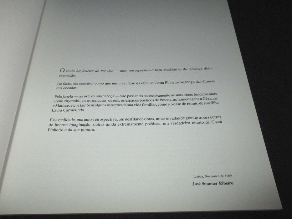Livro La Fenêtre de ma tête Costa Pinheiro