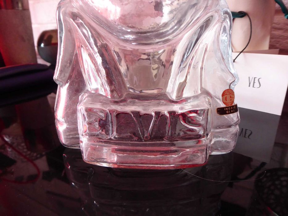 Elvis Presley szklana głowa popiersie