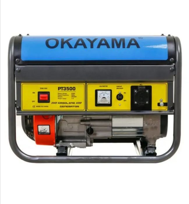 ЕЛЕКТРОПУСК! 3,5кВт, 5кВт, 7кВт! МІДЬ! Генератор OKAYAMA 1, 3 Фази