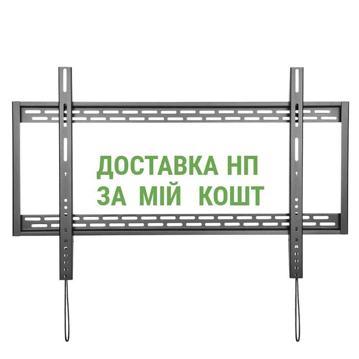 Кронштейн для тв 60"-100" ITech PLB-100 плоский фіксований Настінне кріплення для телевізорів Підвісний тримач для телевізора на стіну