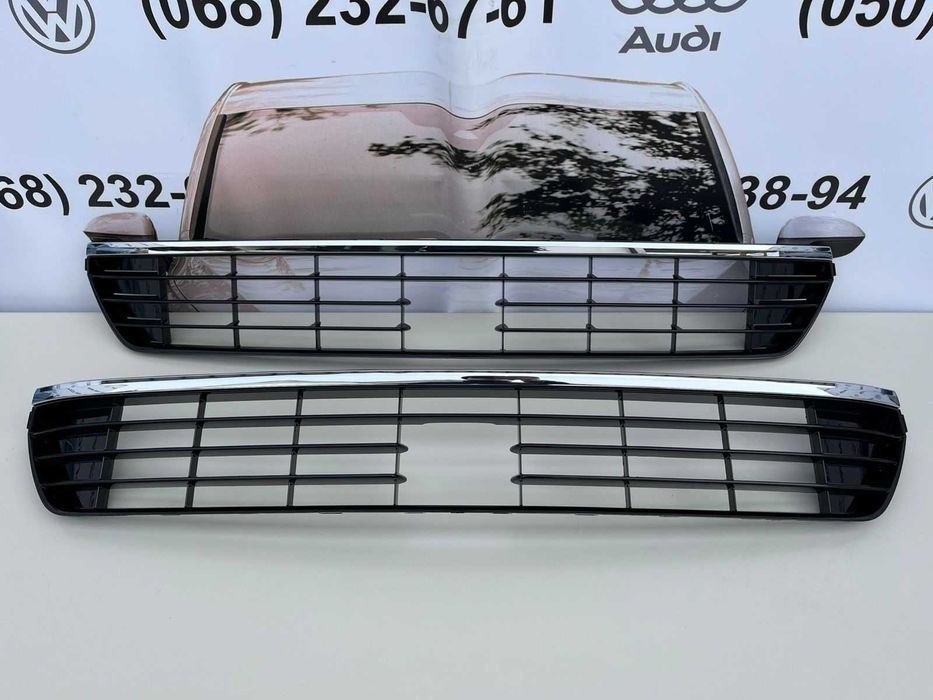 Vw e- golf vii 5ge решітка бампера передній 5ge853677a 5ge853101 хром