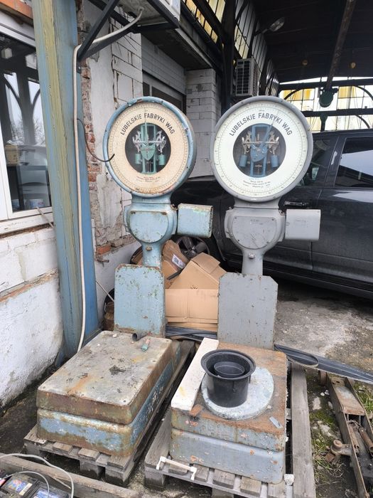 Waga lubelska przemysłowa 100kg 200kg vintage PRL zabytek