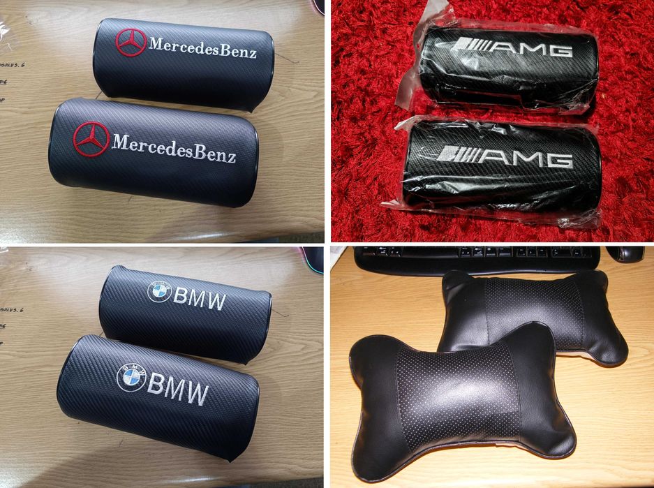 Almofadas cabeça BMW M | Mercedes AMG | Audi S LINE | Seat FR CUPRA