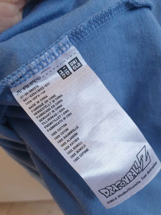 Niebieski t-shirt koszulka UT Uniqlo XL Dragonball