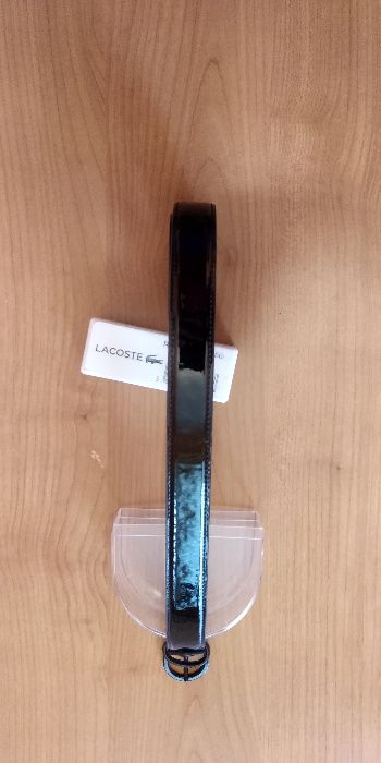 Pasek Lacoste czarny