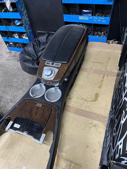 Bmw e65 730i tunel Środkowy schowek podłokietnik cupholder dekor