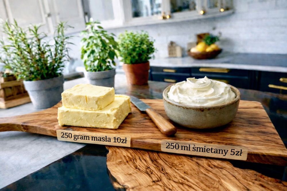 Ekologiczne mleko ser masło smietana