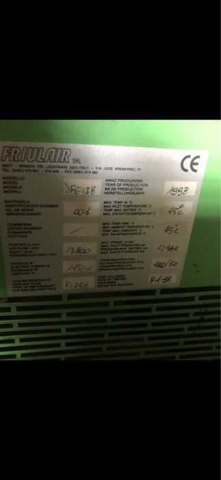 Osuszacz sprężonego powietrza 12 bar 13800 litrów minuta