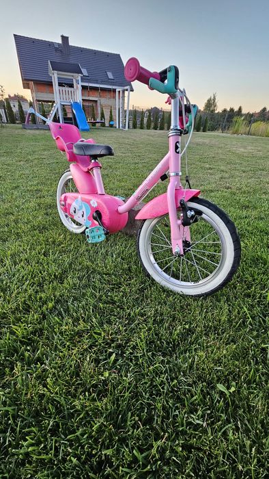 Rowerek dziecięcy btwin Unicorn.  Koła 14". Do nauki jazdy
