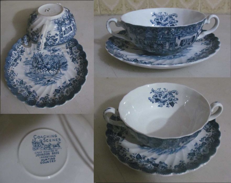 Louça vintage de porcelana inglesa (várias marcas/coleções) desde 10€