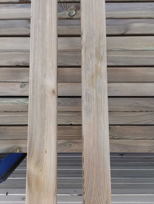 Barrote Casquinha Vermelha Tratado 3000x70x70mm