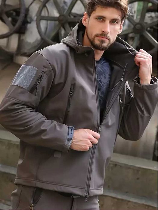 Softshell костюм чоловічий — комфортний, теплий, вітростійкий НА ФЛІСІ