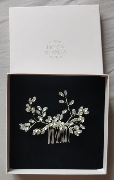 Spinka do włosów na ślub Novia Blanca