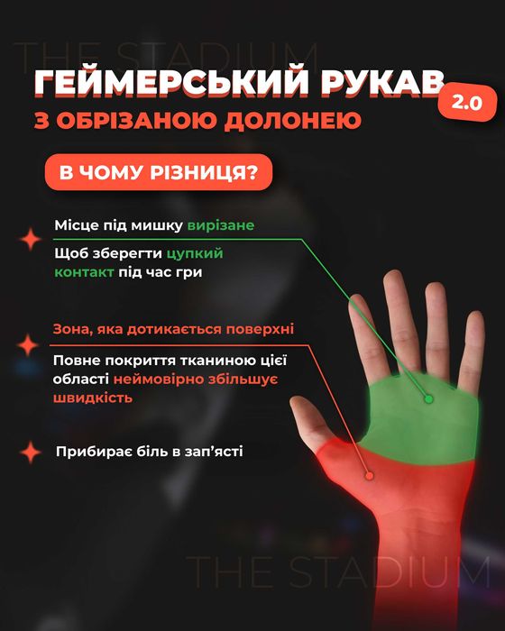 Геймерські ігрові та спортивні рукава. Сток. Геймерские игровые.