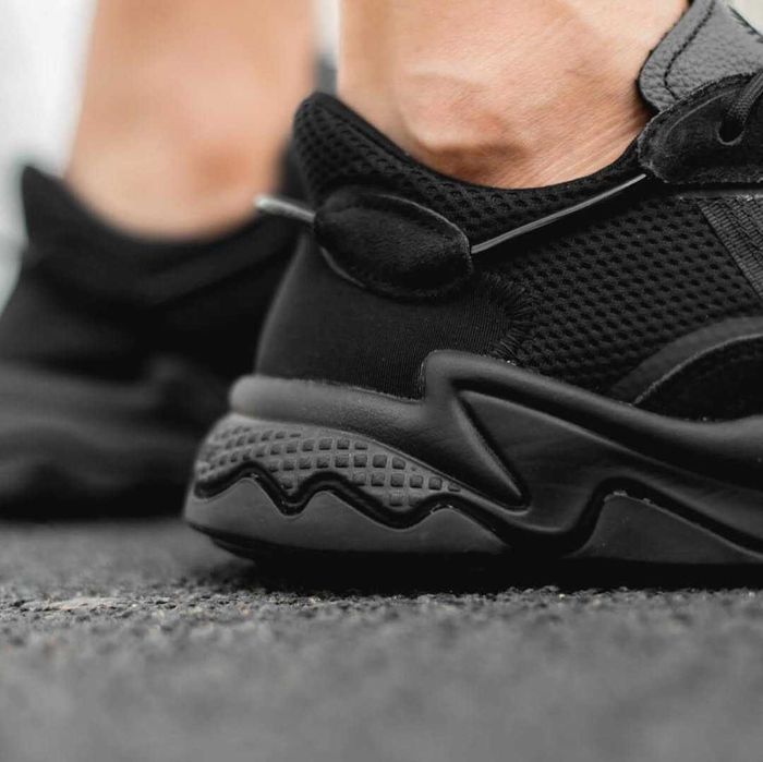 Кроссовки Мужские Adidas Ozweego Triple Black/Чоловічі Кросівки Адідас Озвіго/Кроссовки адидас Озвиго