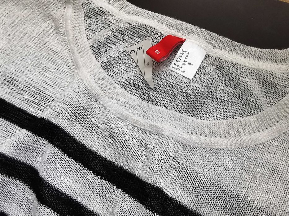 H&M Divided letni sweterek w paski S/M