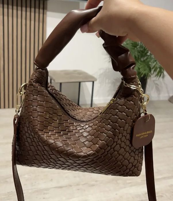 Шоколадна "плетена" сумка