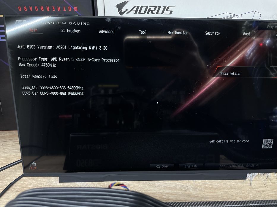 Материнська плата Asrock A620I lightning  wifi  AM5