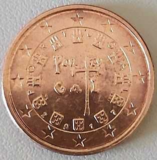 2017 Portuguese 5-Cent Coin