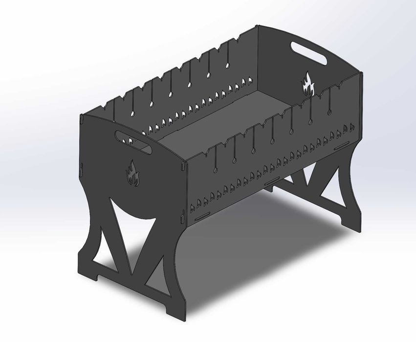 Mangal/grill standard/na zamówienie stal 3 mm