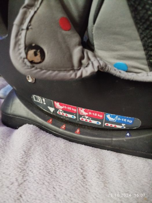 Fotelik Joie możliwość montażu tyłem do kierunku jazdy