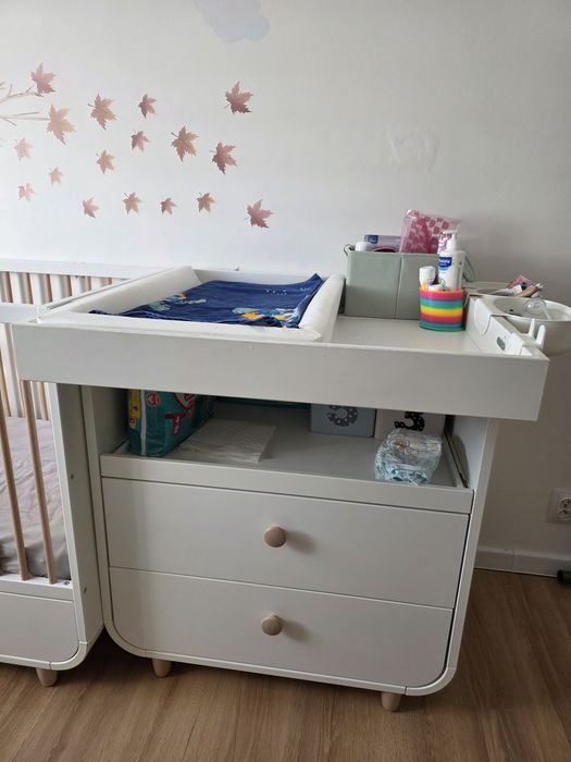Łóżeczko i komoda - komplet IKEA