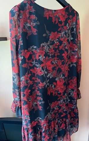 Sukienka letnia na podszewce, rozmiar 42