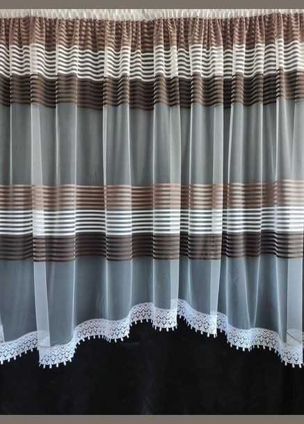 Короткий тюль готовий на тасьмі