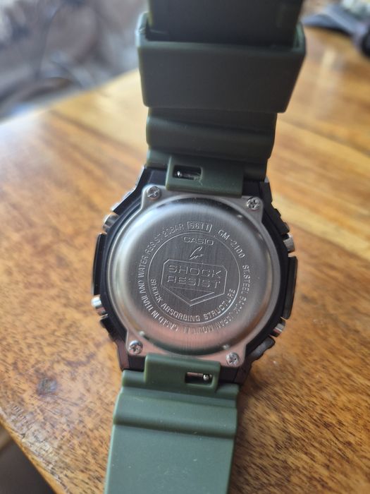 Casio G-Shock GM-2100  stalowa koperta„CasiOak metal” | Zielony